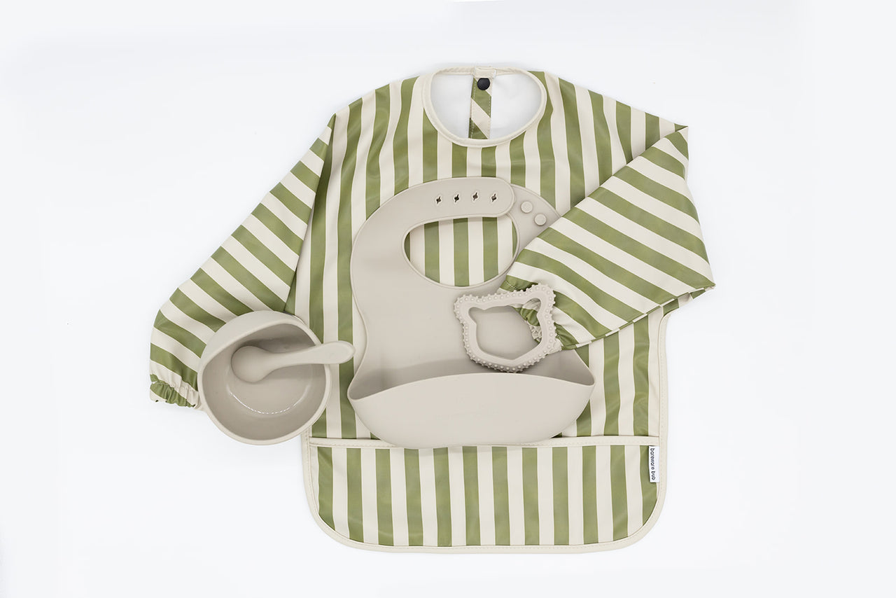 Mess-Free First Feed & Chew | tableware set + teether